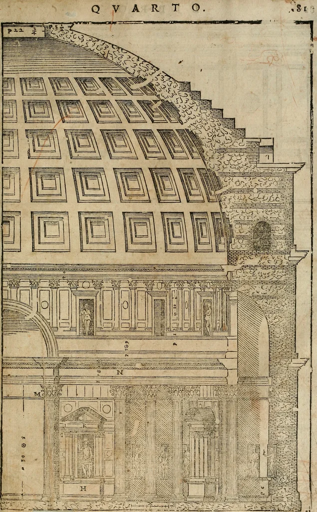 An illustration from I quattro libri dell'architettura di Andrea Palladio., 1581, leaf 272