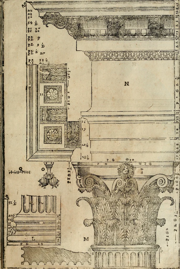 An illustration from I quattro libri dell'architettura di Andrea Palladio., 1581, leaf 274
