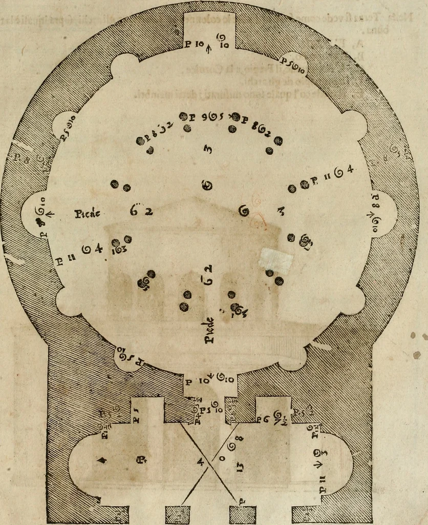 An illustration from I quattro libri dell'architettura di Andrea Palladio., 1581, leaf 276