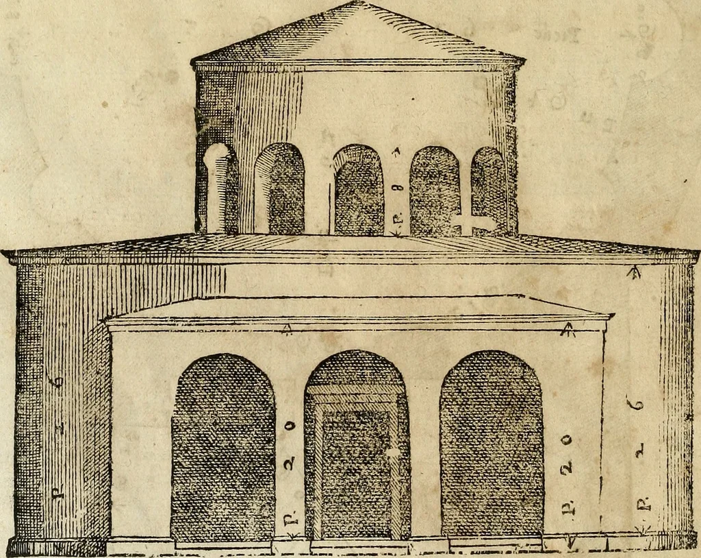 An illustration from I quattro libri dell'architettura di Andrea Palladio., 1581, leaf 277