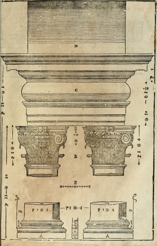 An illustration from I quattro libri dell'architettura di Andrea Palladio., 1581, leaf 278