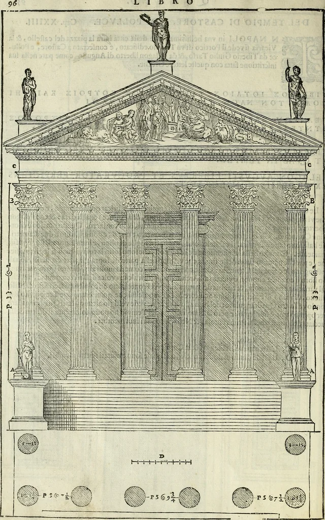 An illustration from I quattro libri dell'architettura di Andrea Palladio., 1581, leaf 287
