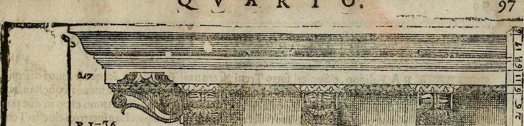 An illustration from I quattro libri dell'architettura di Andrea Palladio., 1581, leaf 288