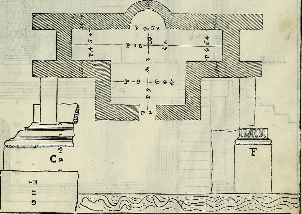 An illustration from I quattro libri dell'architettura di Andrea Palladio., 1581, leaf 290