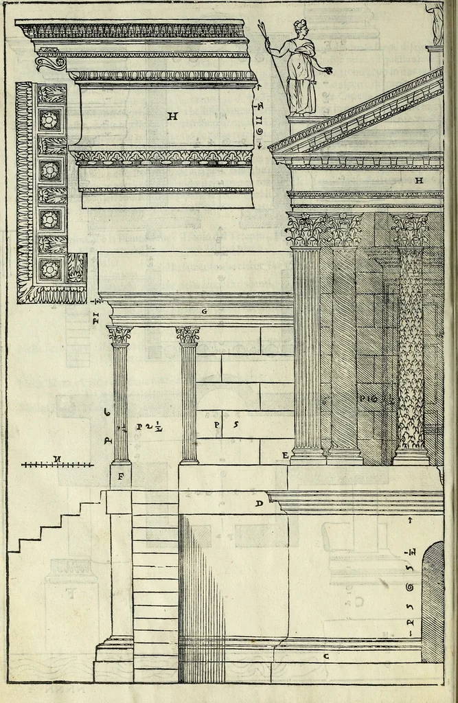 An illustration from I quattro libri dell'architettura di Andrea Palladio., 1581, leaf 291