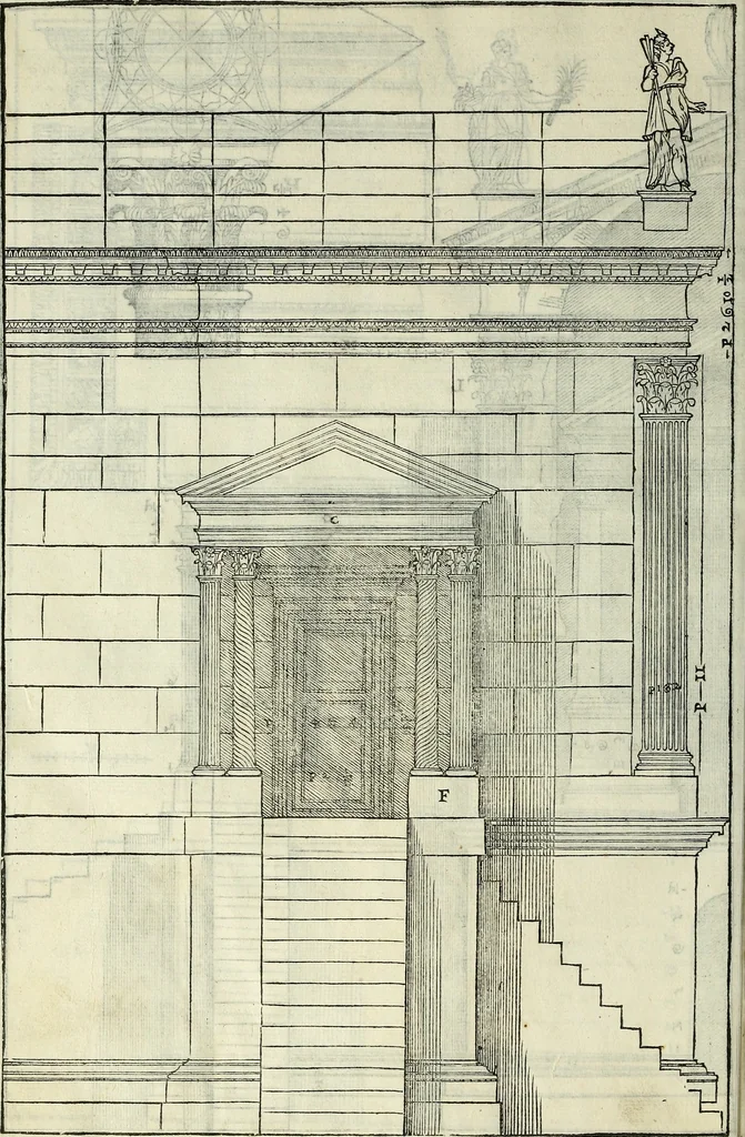 An illustration from I quattro libri dell'architettura di Andrea Palladio., 1581, leaf 293
