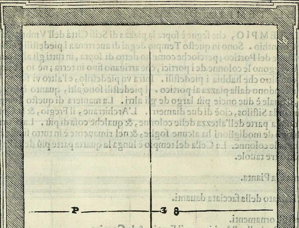 An illustration from I quattro libri dell'architettura di Andrea Palladio., 1581, leaf 295