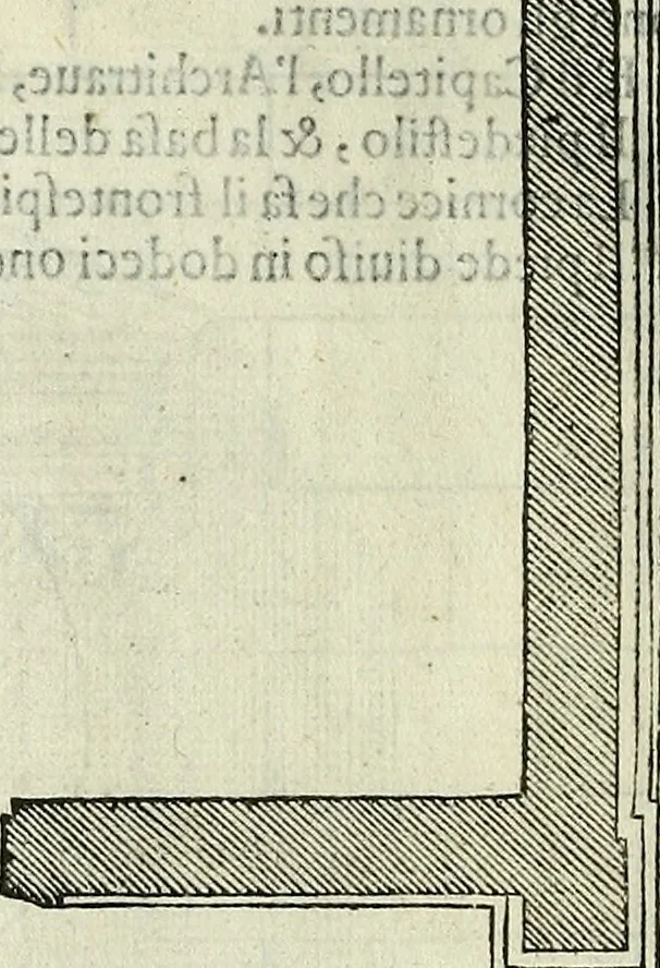 An illustration from I quattro libri dell'architettura di Andrea Palladio., 1581, leaf 295