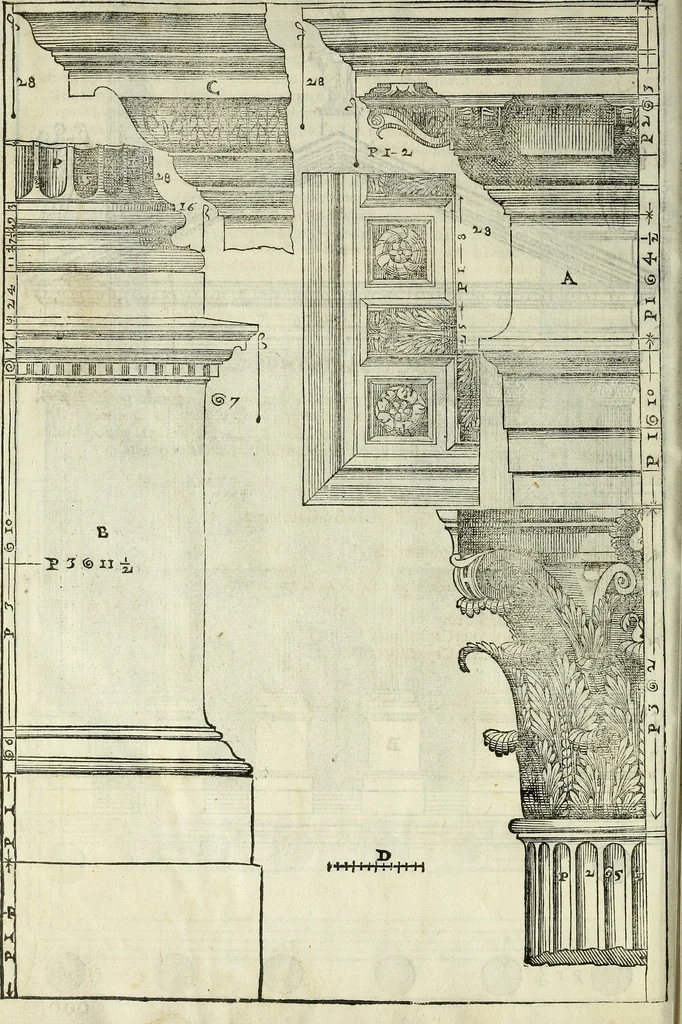 An illustration from I quattro libri dell'architettura di Andrea Palladio., 1581, leaf 297