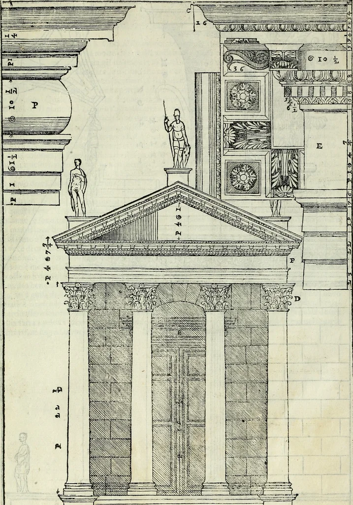 An illustration from I quattro libri dell'architettura di Andrea Palladio., 1581, leaf 300