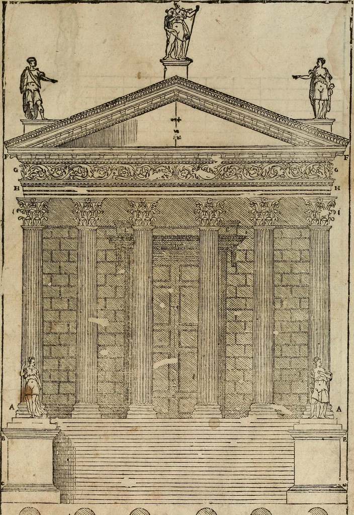 An illustration from I quattro libri dell'architettura di Andrea Palladio., 1581, leaf 304
