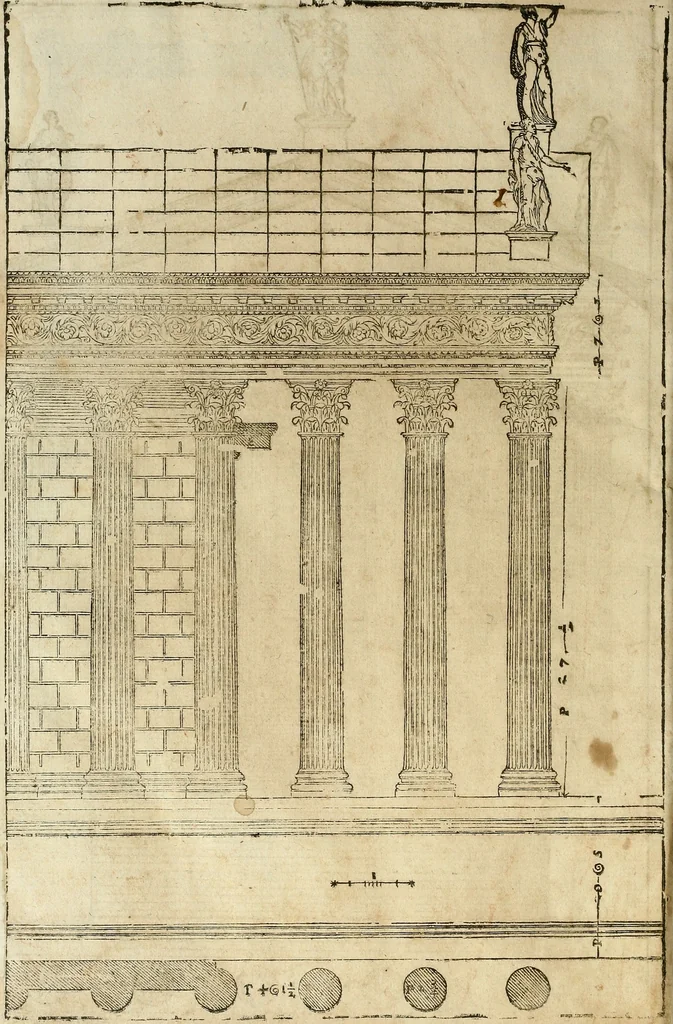 An illustration from I quattro libri dell'architettura di Andrea Palladio., 1581, leaf 305