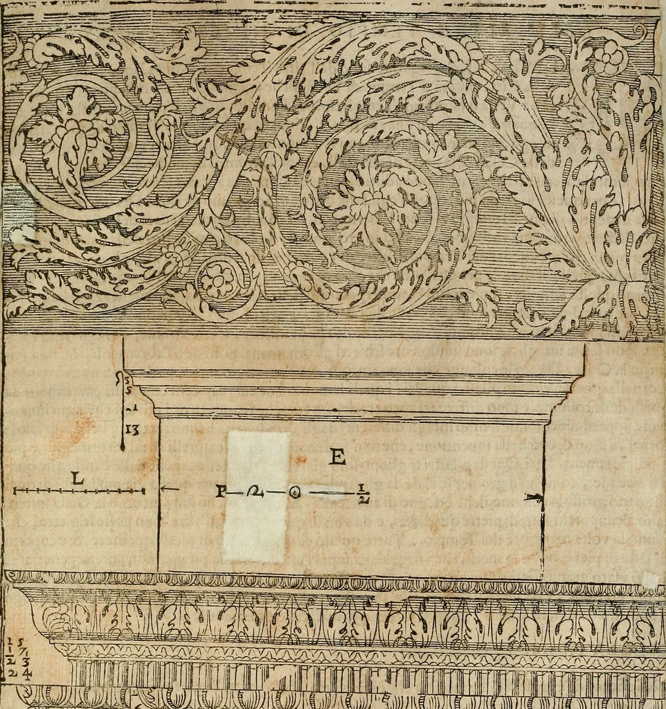 An illustration from I quattro libri dell'architettura di Andrea Palladio., 1581, leaf 308