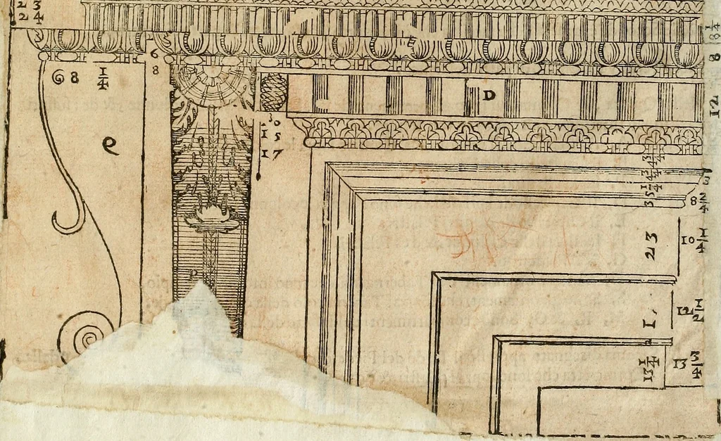 An illustration from I quattro libri dell'architettura di Andrea Palladio., 1581, leaf 308