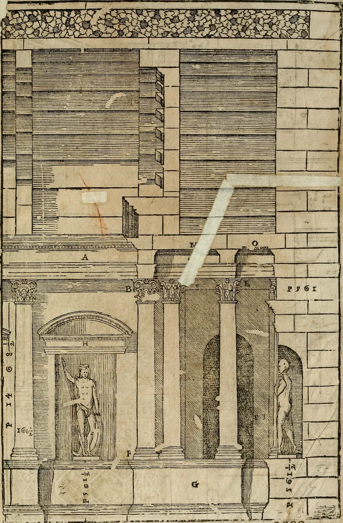 An illustration from I quattro libri dell'architettura di Andrea Palladio., 1581, leaf 312