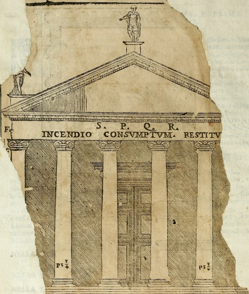 An illustration from I quattro libri dell'architettura di Andrea Palladio., 1581, leaf 317