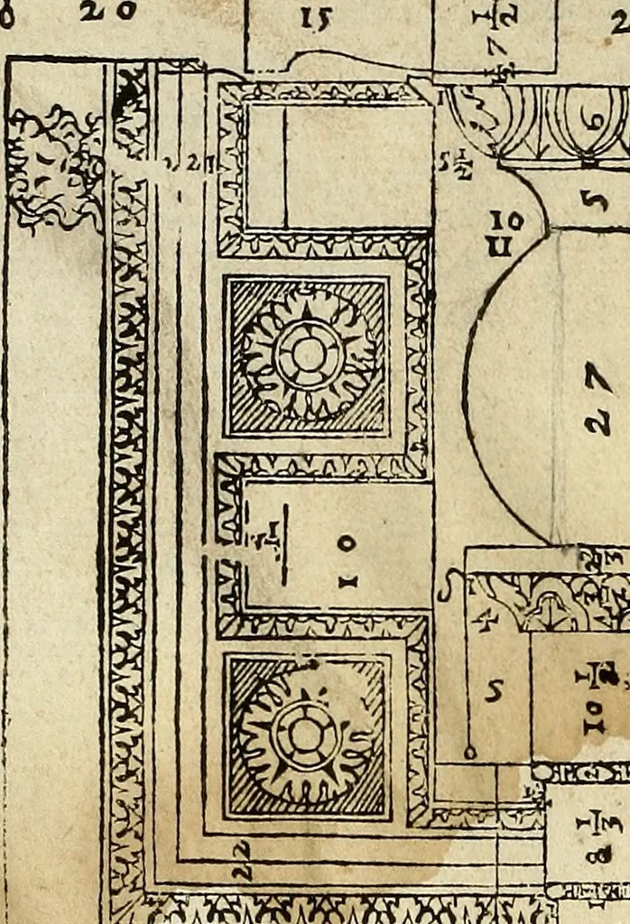 An illustration from I quattro libri dell'architettura di Andrea Palladio., 1581, leaf 35