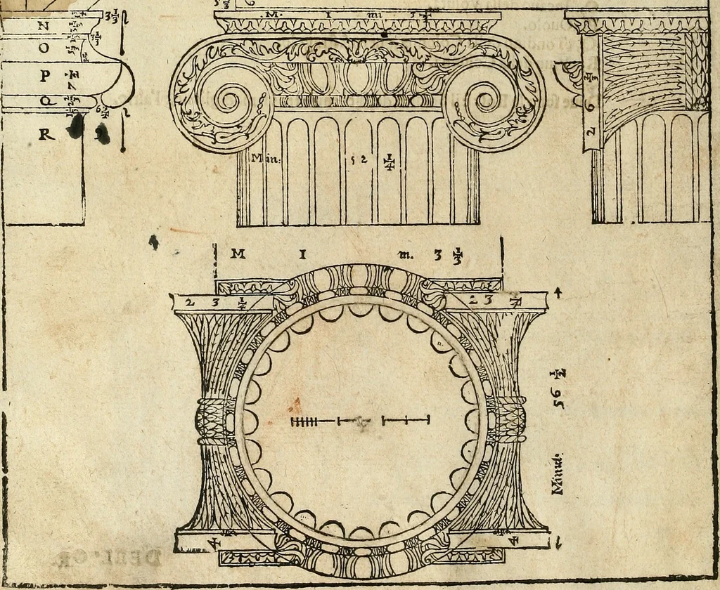 An illustration from I quattro libri dell'architettura di Andrea Palladio., 1581, leaf 35