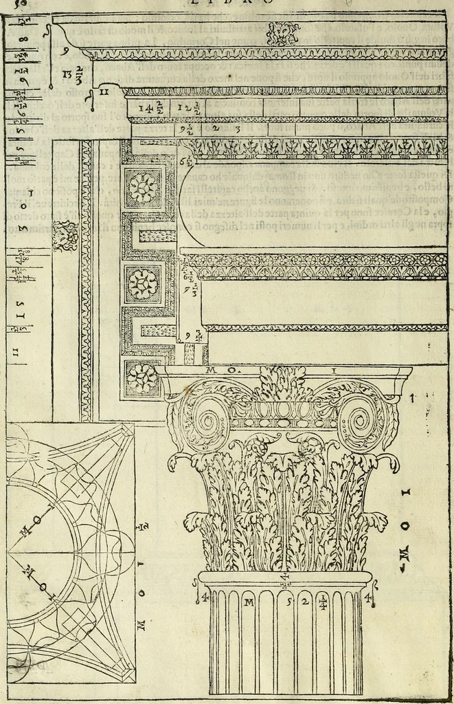 An illustration from I quattro libri dell'architettura di Andrea Palladio., 1581, leaf 49