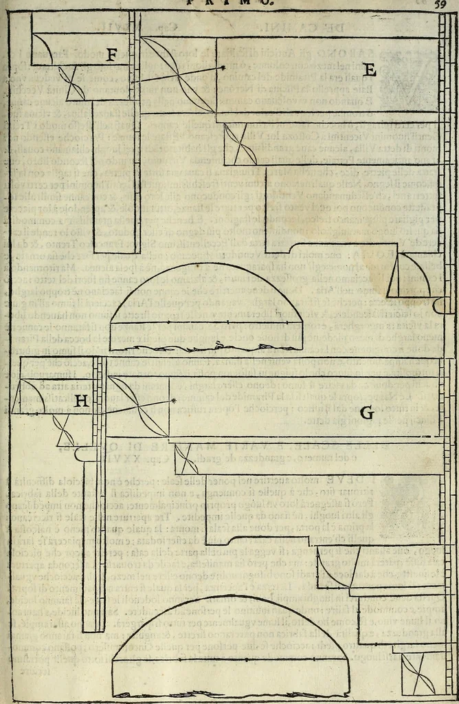 An illustration from I quattro libri dell'architettura di Andrea Palladio., 1581, leaf 58