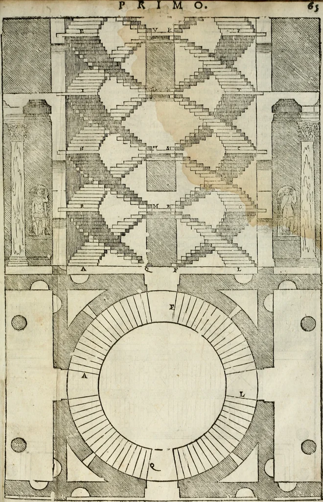 An illustration from I quattro libri dell'architettura di Andrea Palladio., 1581, leaf 64