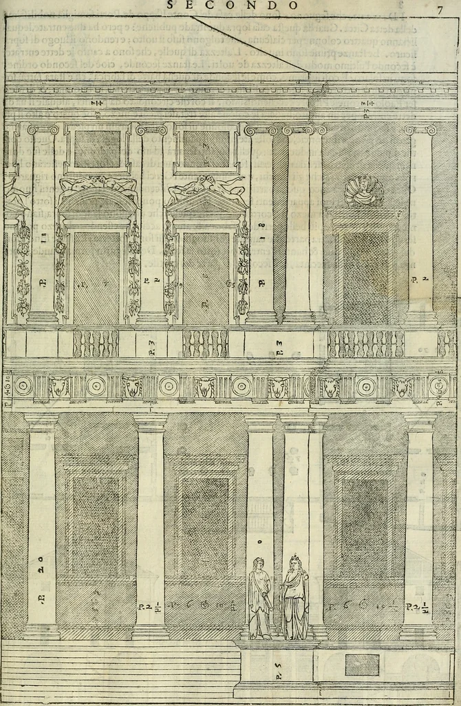 An illustration from I quattro libri dell'architettura di Andrea Palladio., 1581, leaf 74