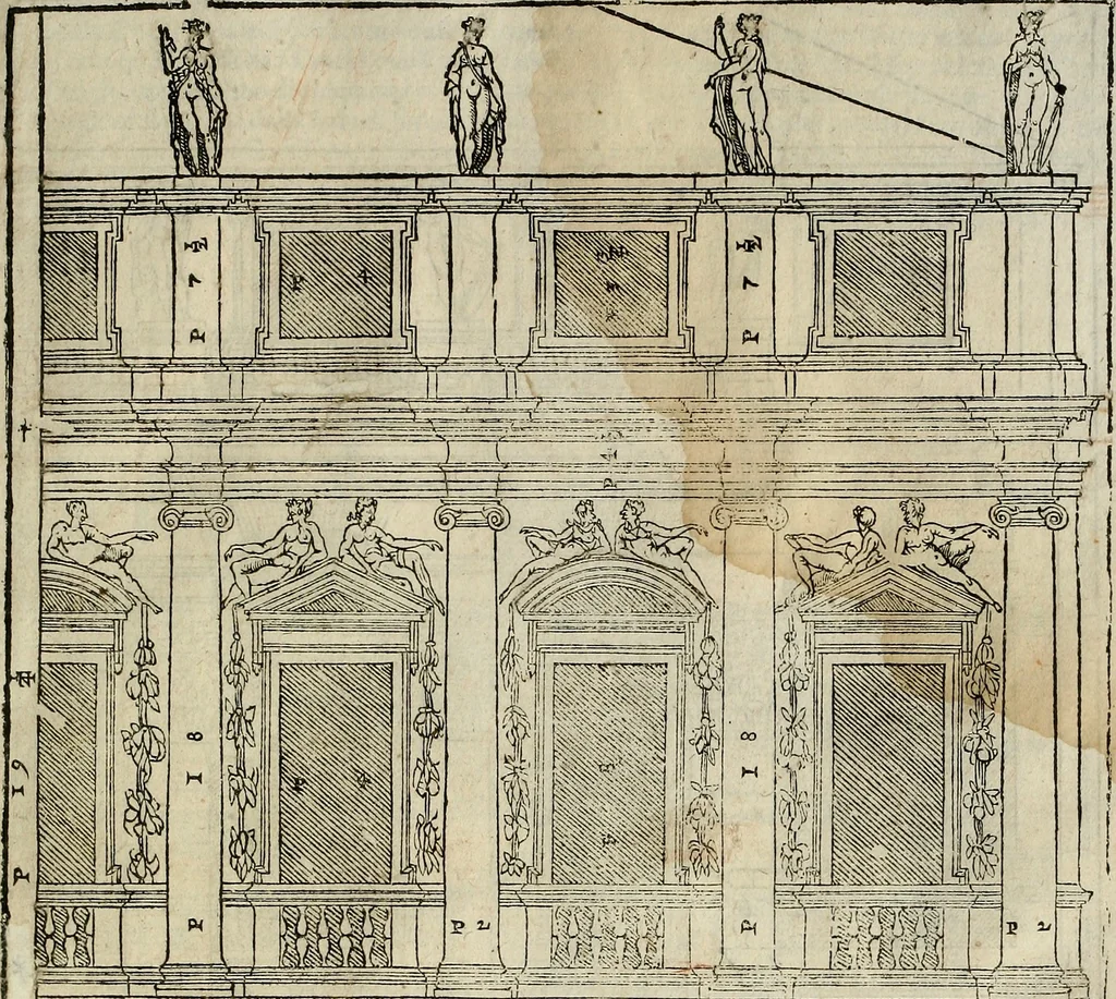 An illustration from I quattro libri dell'architettura di Andrea Palladio., 1581, leaf 76