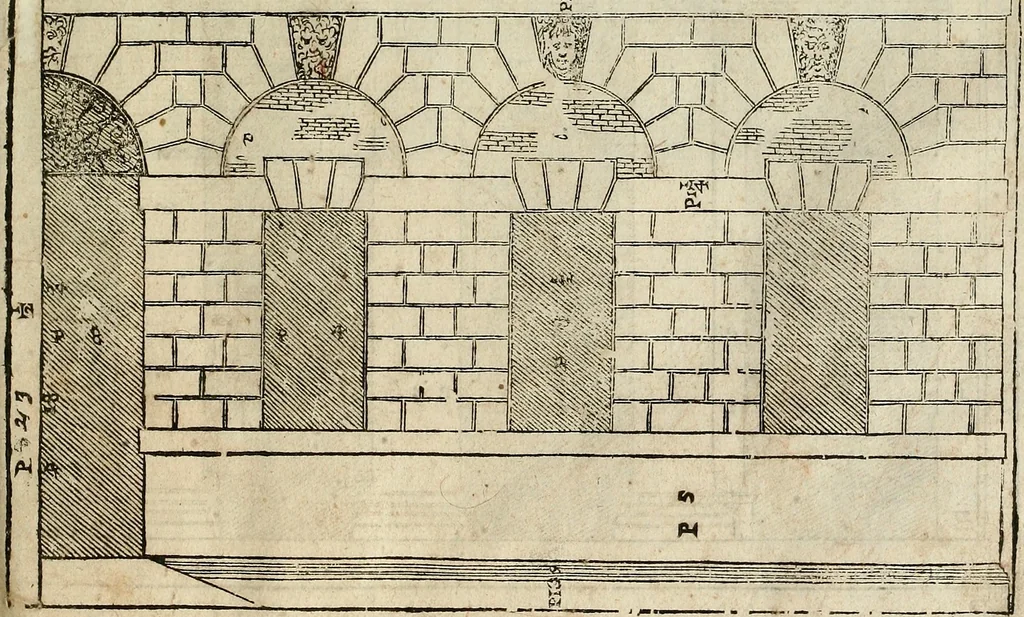 An illustration from I quattro libri dell'architettura di Andrea Palladio., 1581, leaf 76