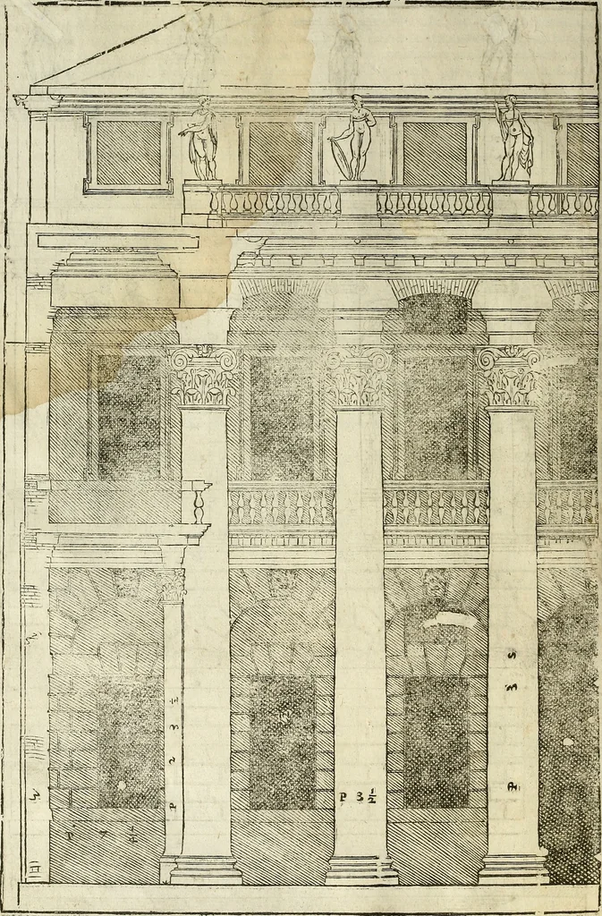 An illustration from I quattro libri dell'architettura di Andrea Palladio., 1581, leaf 77