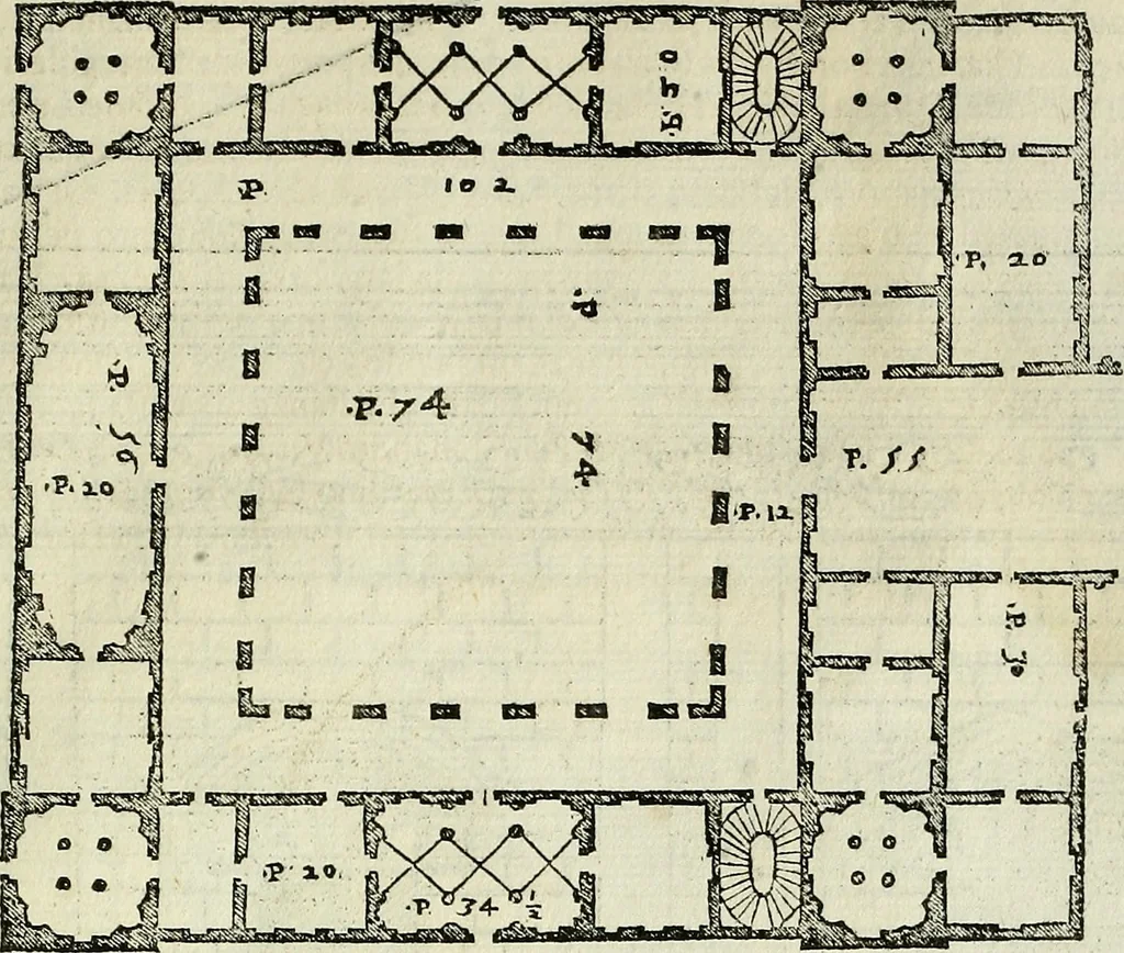 An illustration from I quattro libri dell'architettura di Andrea Palladio., 1581, leaf 80