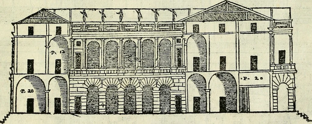 An illustration from I quattro libri dell'architettura di Andrea Palladio., 1581, leaf 80