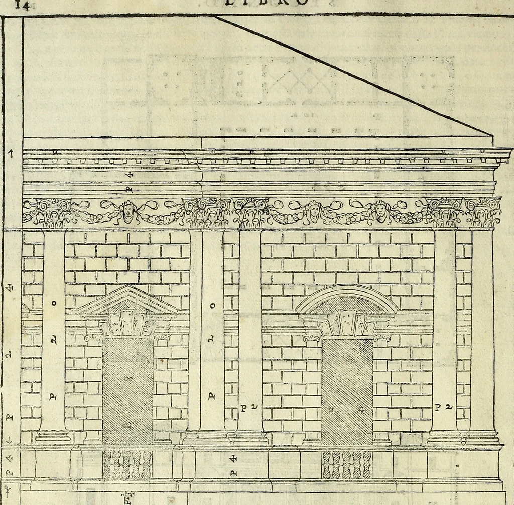 An illustration from I quattro libri dell'architettura di Andrea Palladio., 1581, leaf 81