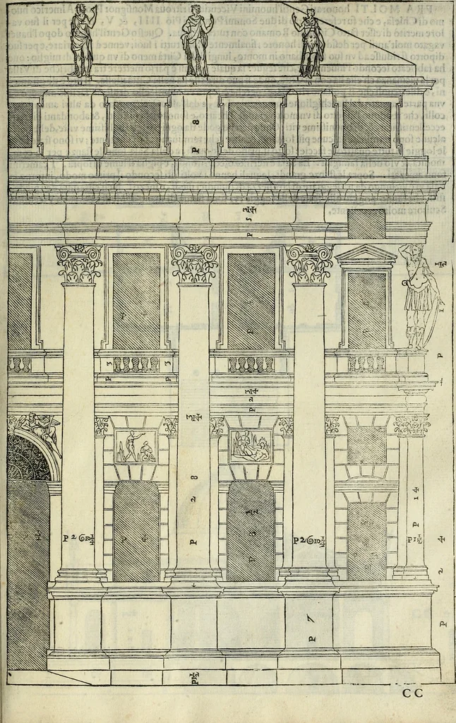 An illustration from I quattro libri dell'architettura di Andrea Palladio., 1581, leaf 82