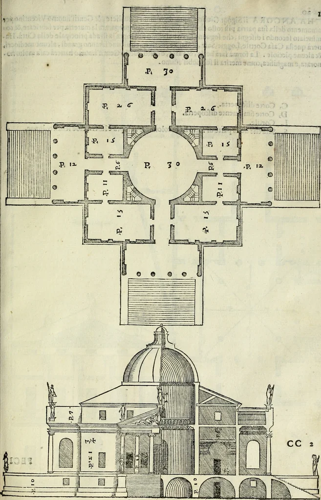 An illustration from I quattro libri dell'architettura di Andrea Palladio., 1581, leaf 84