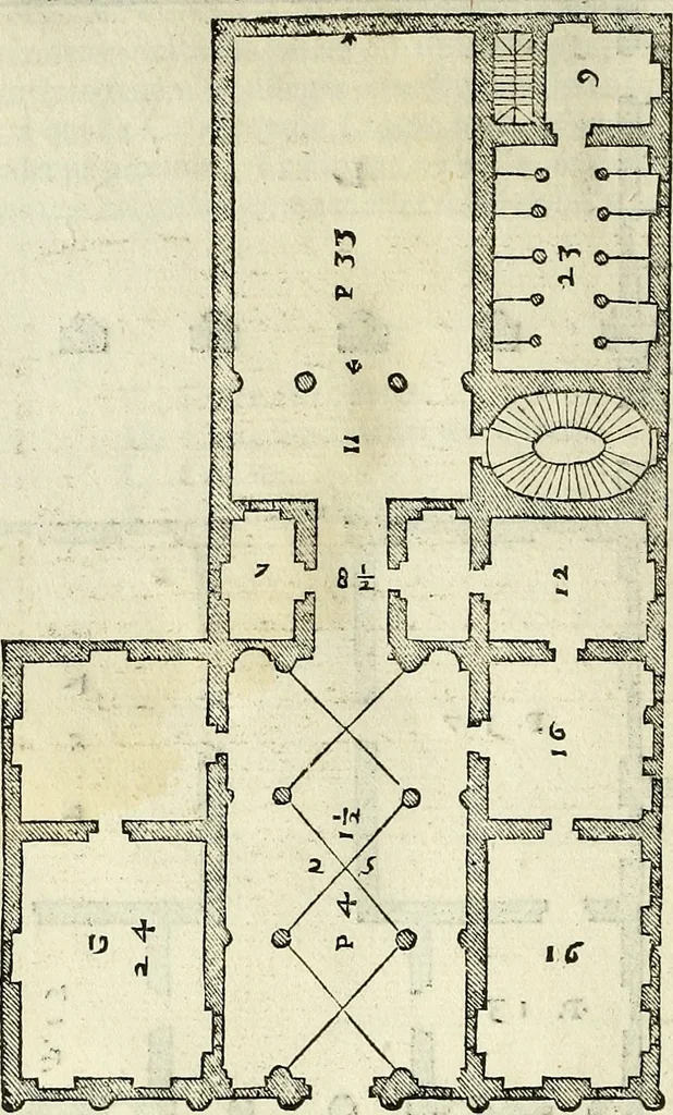 An illustration from I quattro libri dell'architettura di Andrea Palladio., 1581, leaf 87