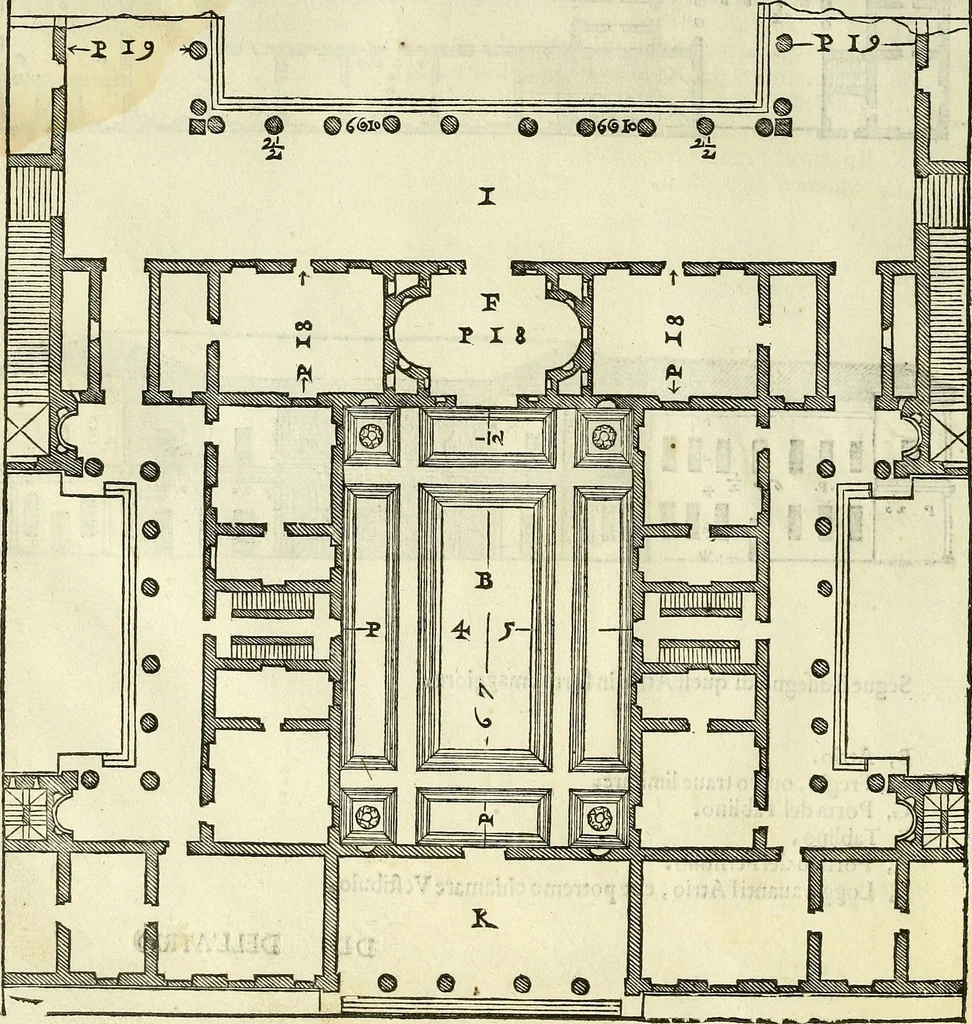 An illustration from I quattro libri dell'architettura di Andrea Palladio., 1581, leaf 91