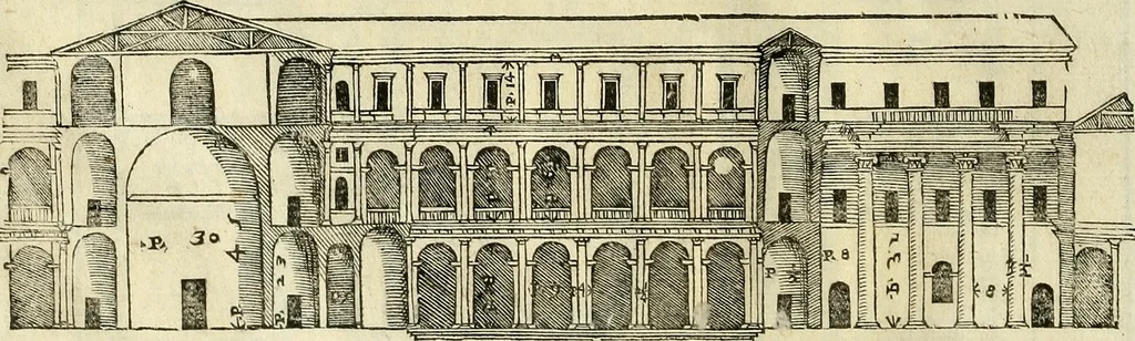An illustration from I quattro libri dell'architettura di Andrea Palladio., 1581, leaf 95