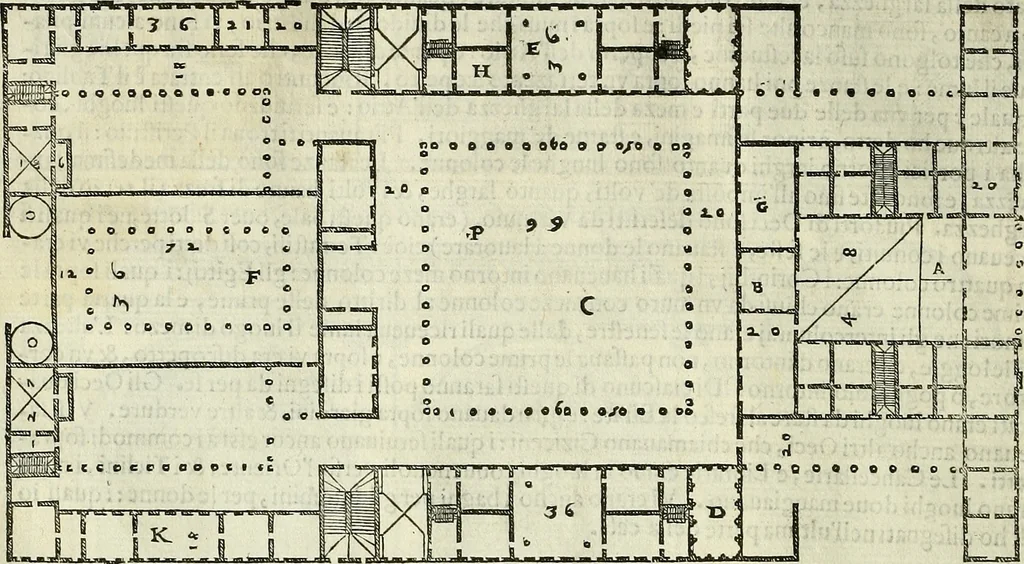 An illustration from I quattro libri dell'architettura di Andrea Palladio., 1581, leaf 99