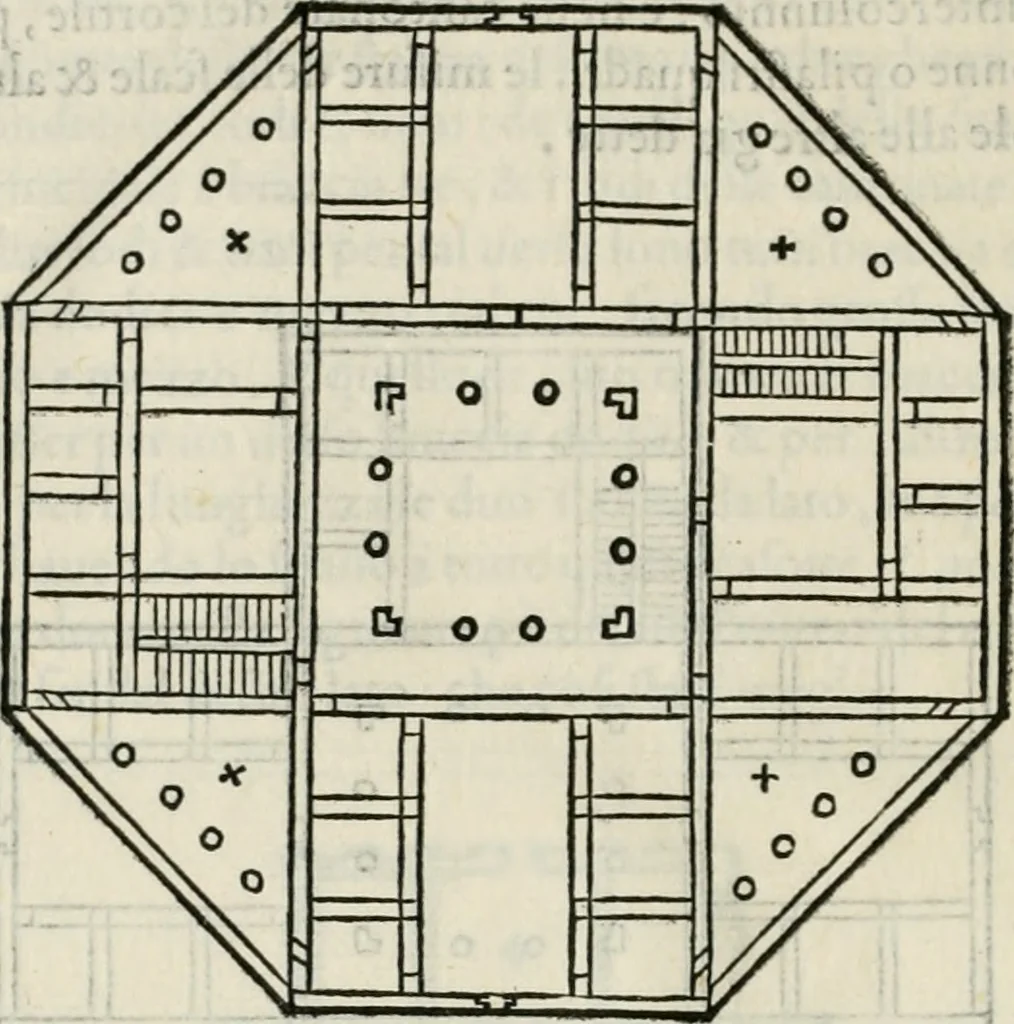 An illustration from I quattro primi libri di architettura di Pietro Cataneo senese .., 1554, leaf 111