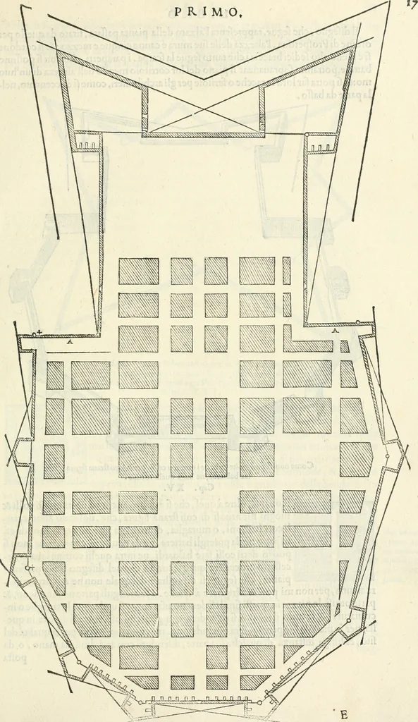 An illustration from I quattro primi libri di architettura di Pietro Cataneo senese .., 1554, leaf 38