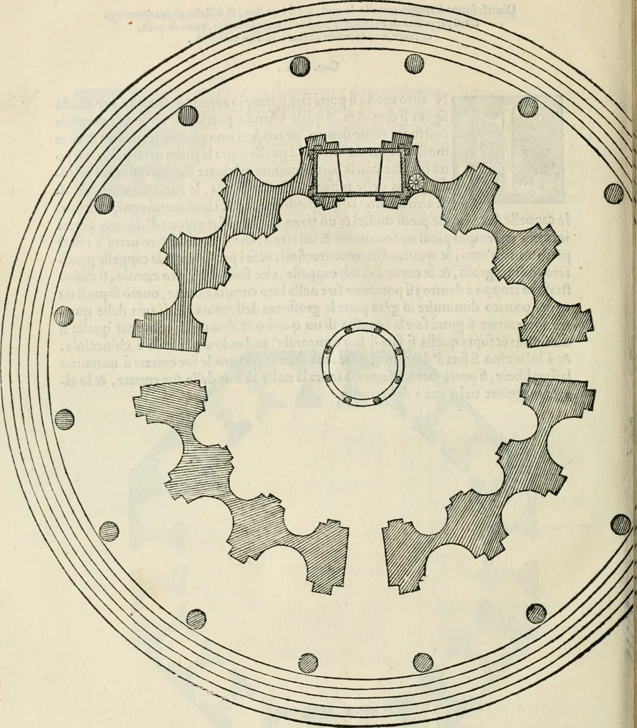 An illustration from I quattro primi libri di architettura di Pietro Cataneo senese .., 1554, leaf 93