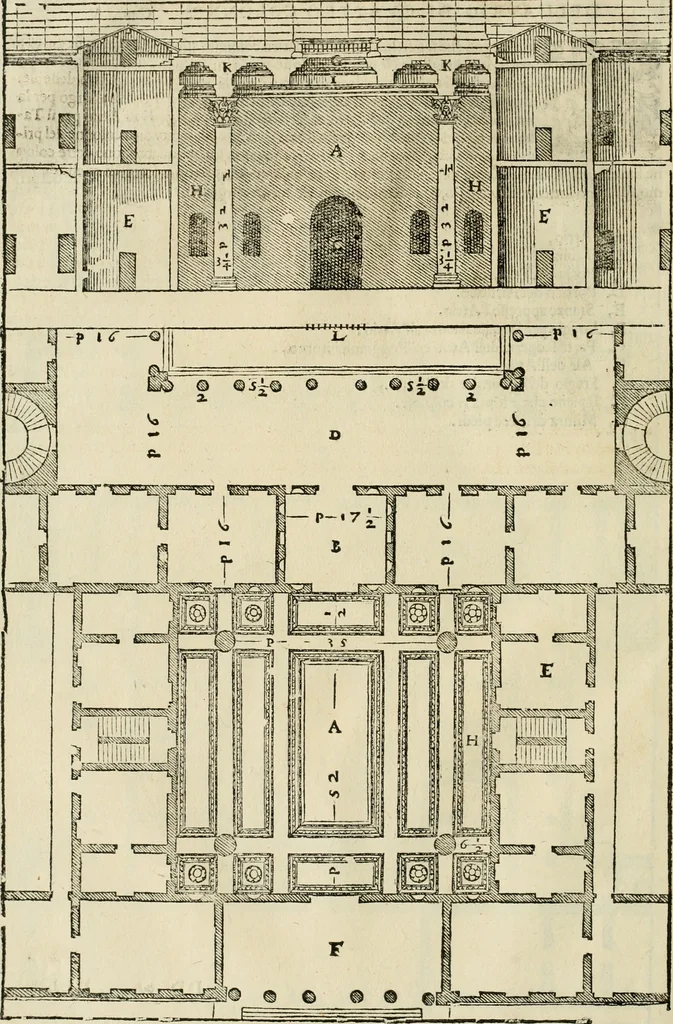 An illustration from I qvattro libri dell'architettvra, 1601, leaf 101