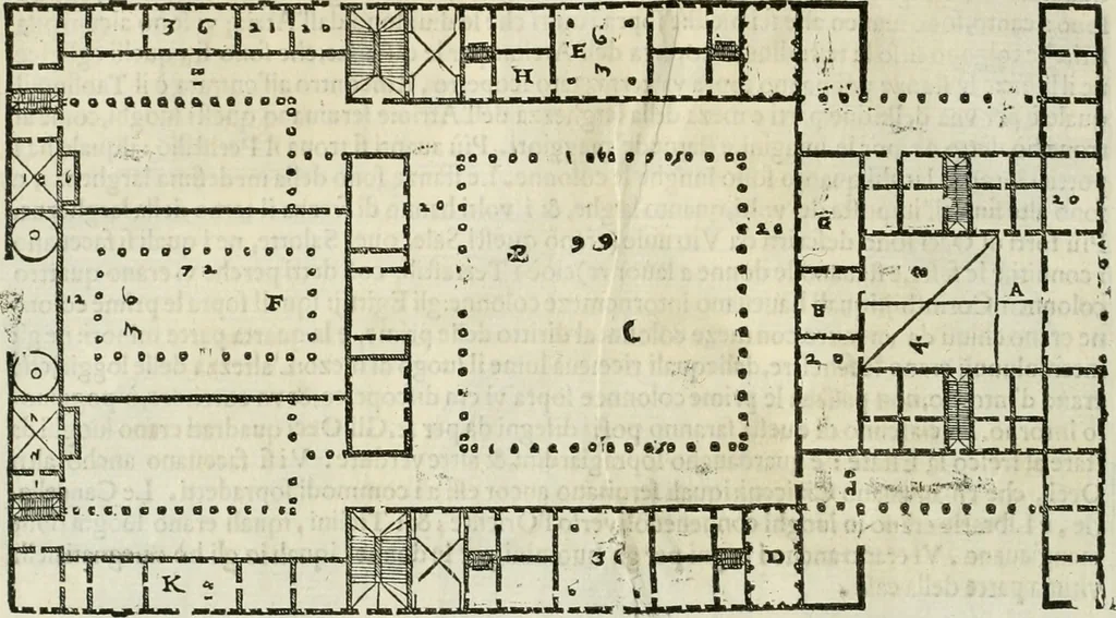 An illustration from I qvattro libri dell'architettvra, 1601, leaf 107