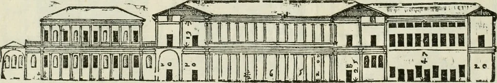 An illustration from I qvattro libri dell'architettvra, 1601, leaf 107