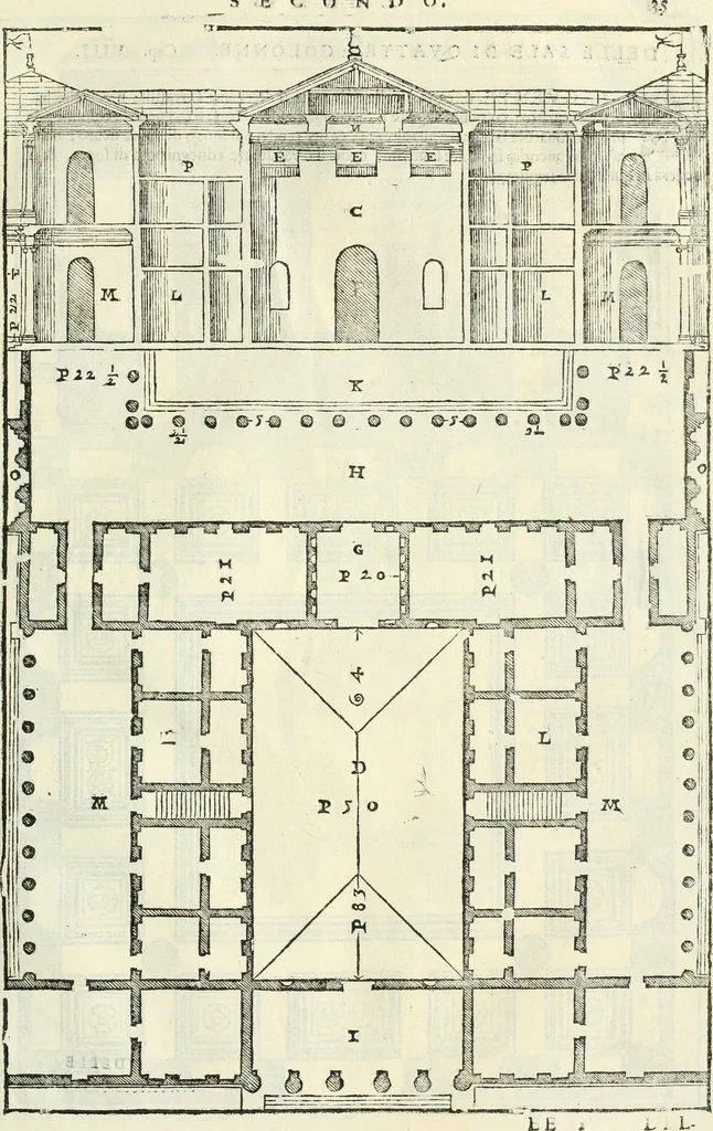 An illustration from I qvattro libri dell'architettvra, 1601, leaf 108