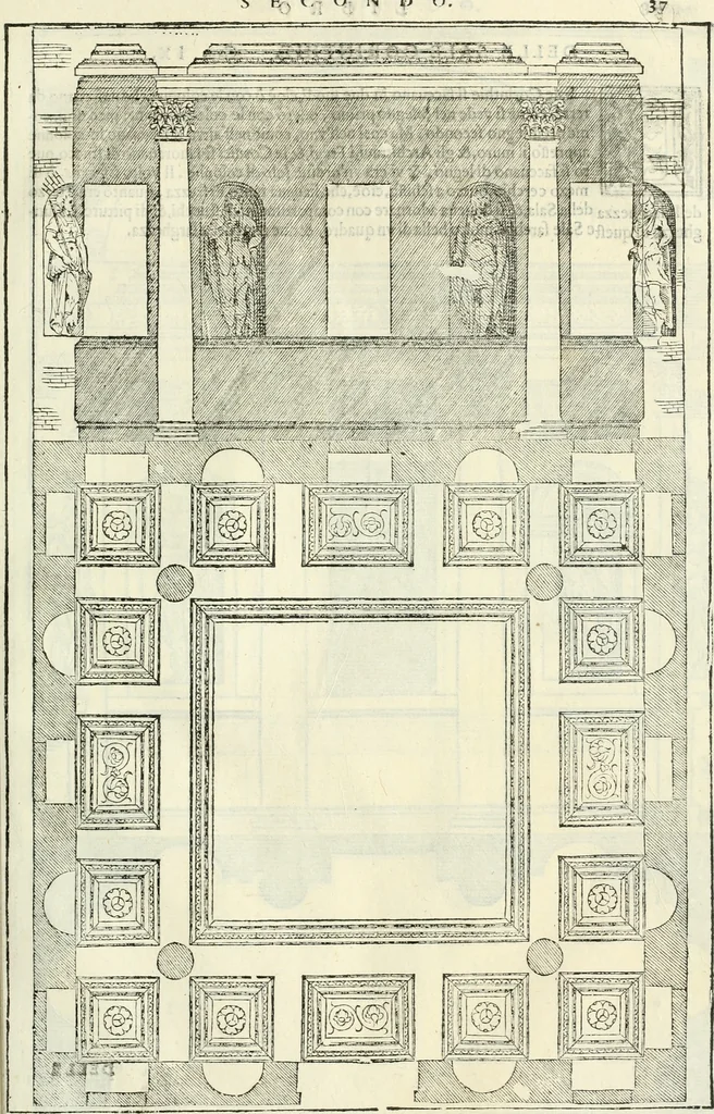 An illustration from I qvattro libri dell'architettvra, 1601, leaf 110