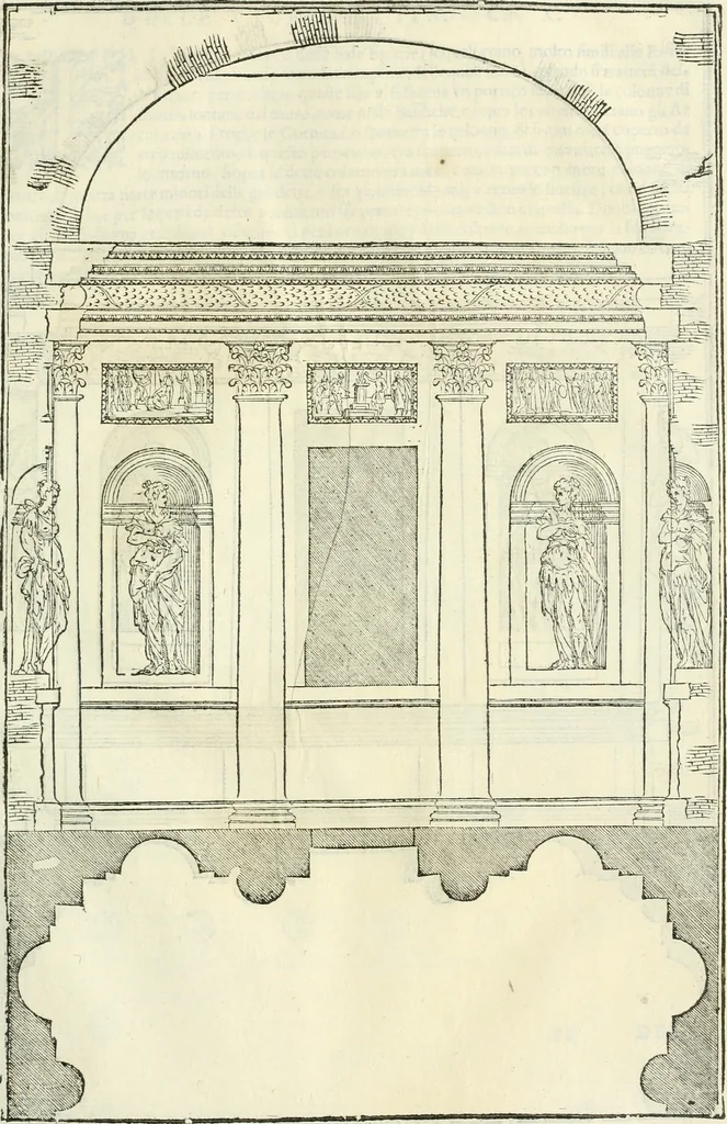 An illustration from I qvattro libri dell'architettvra, 1601, leaf 112