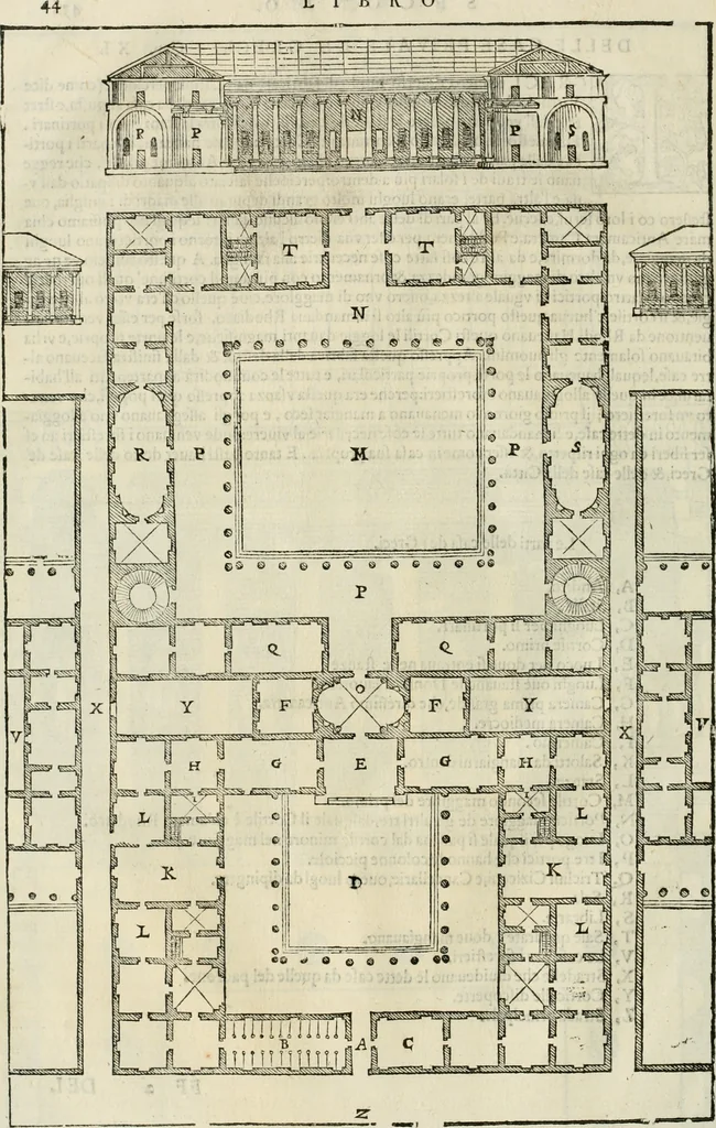An illustration from I qvattro libri dell'architettvra, 1601, leaf 117