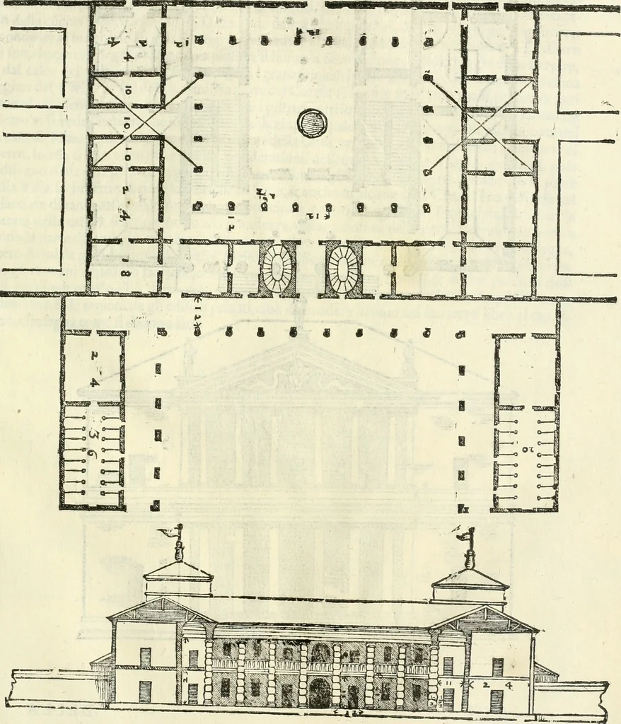 An illustration from I qvattro libri dell'architettvra, 1601, leaf 140