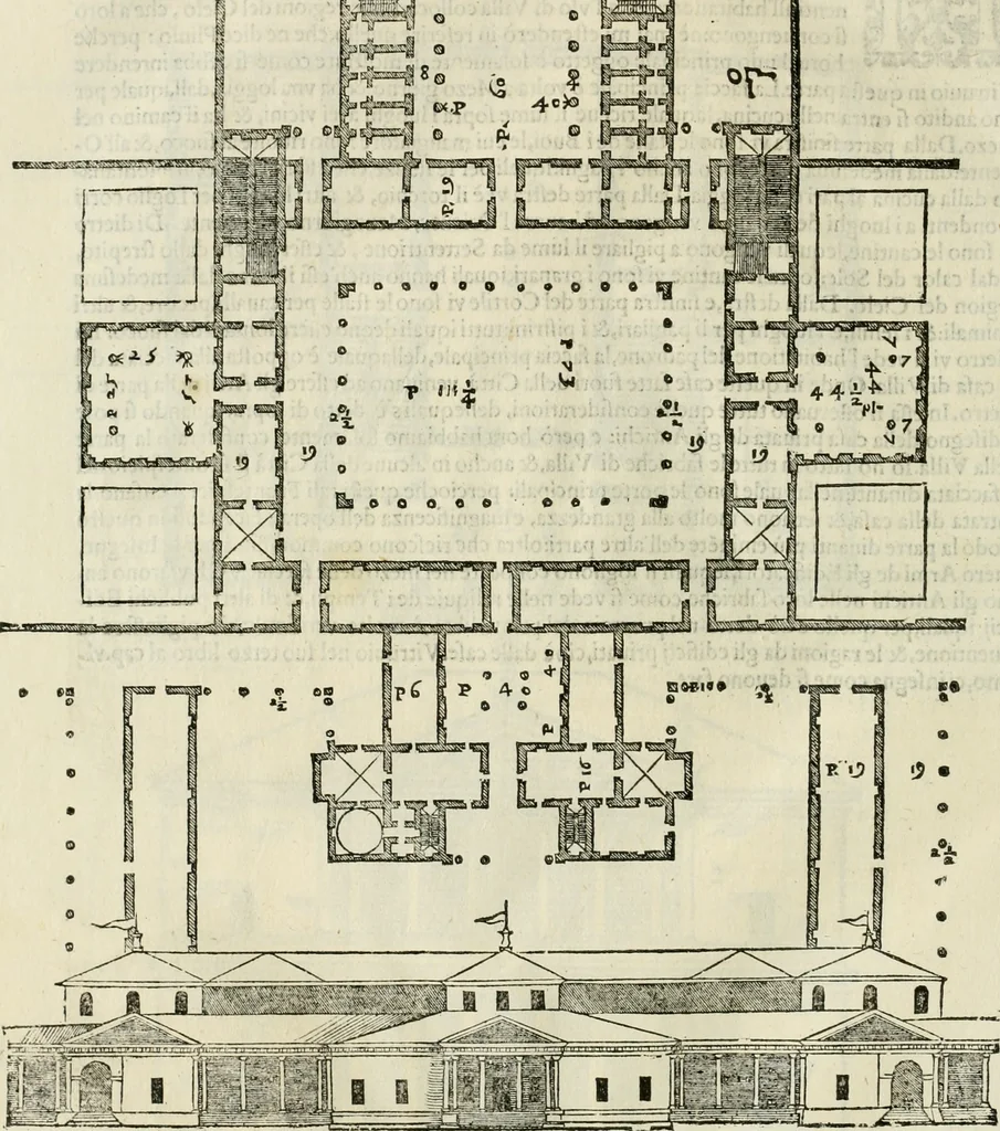 An illustration from I qvattro libri dell'architettvra, 1601, leaf 143
